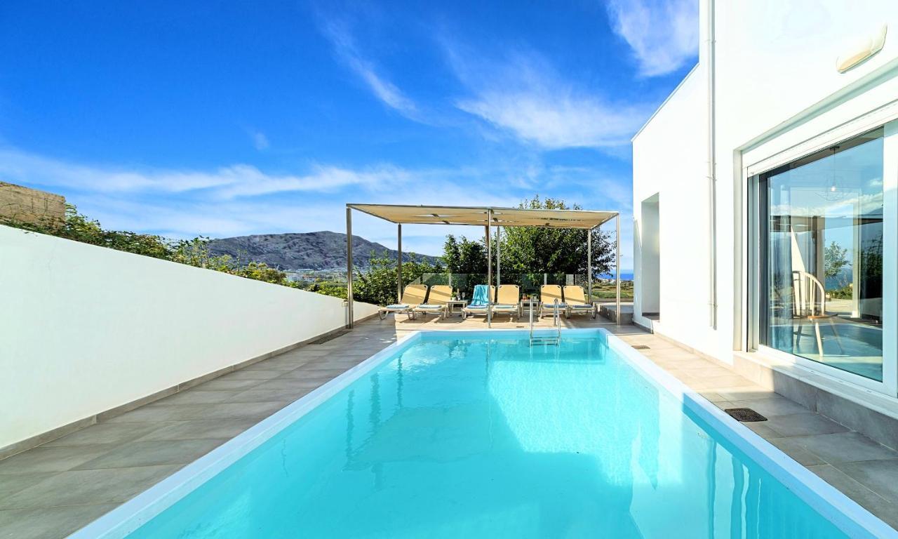 Cretan Sunset Villa Heated Pool Dhramia Exterior photo