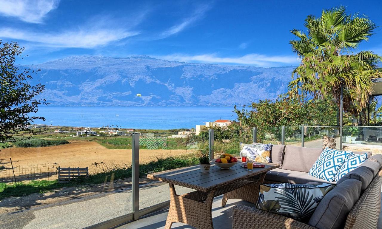 Cretan Sunset Villa Heated Pool Dhramia Exterior photo